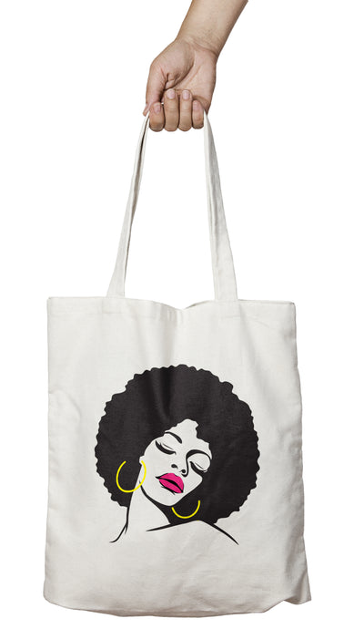 Tote bag Afro original femme africaine So Custom