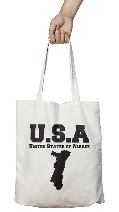 Tote bag marrant et original USA Alsace So Custom